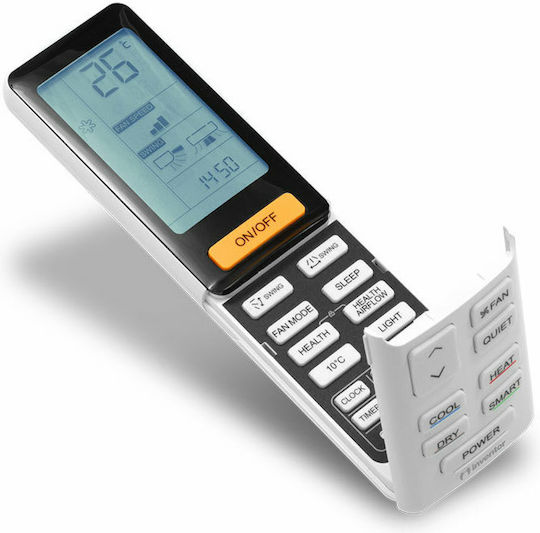 Inventor Dark 2 Air Conditioner Inverter 24000 BTU A++/A+ with WiFi and Aqua Ionizer Black