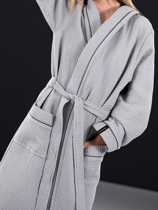 Guy Laroche Basic Bademantel mit Kragen Grey 1131092121000