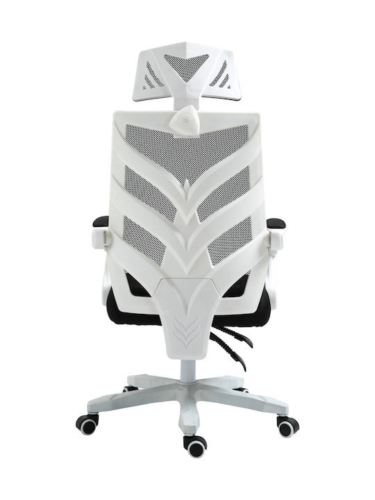 Woodwell Bf2985 Executive Office Chair With Recline White - Black