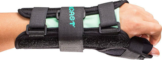 Aircast Α2 Wrist Brace with Thumb Wrist Splint 20cm with Thumb Left Side Black