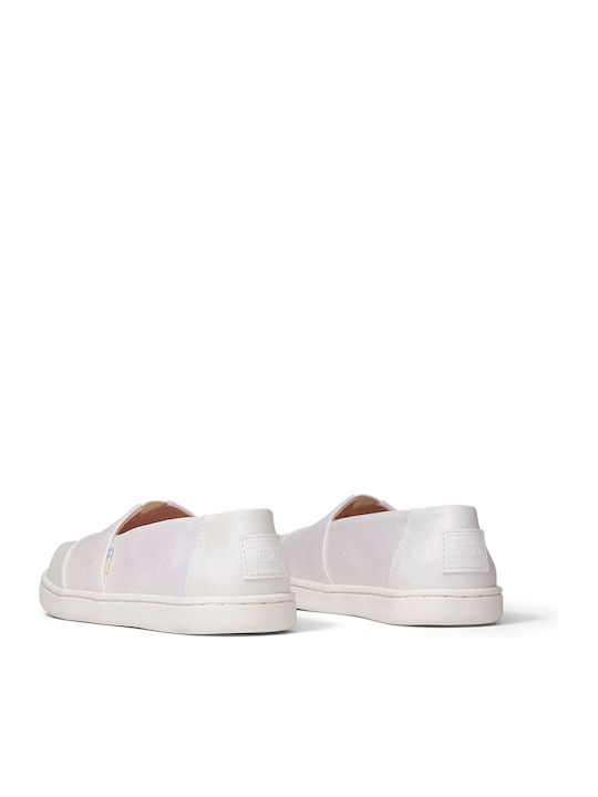 Kids Espradrilles Slip-On White Alpargata Shimmer