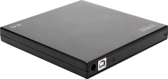 Savio Extern Unitate optică Înregistrare/Citire DVD/CD pentru Desktop / Laptop Negru