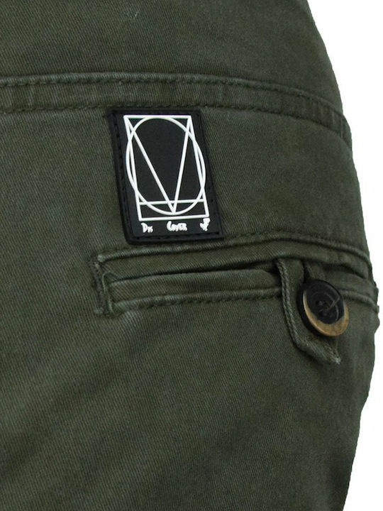 T0190 Trousers Cargo Elastic in Slim Fit Khaki