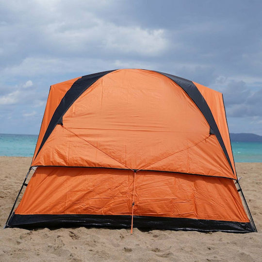 Escape Track V Σκηνή Camping Igloo Πορτοκαλί με Διπλό Πανί 3 Εποχών για 5 Άτομα 240x240x175εκ.
