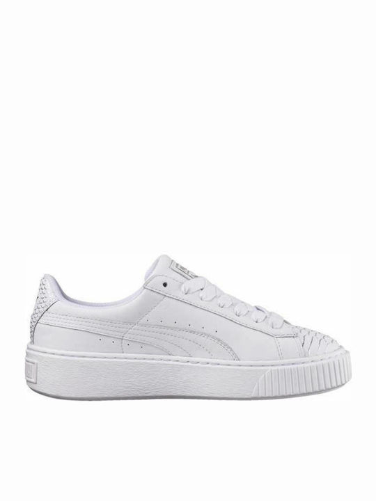 Puma Basket Patform Sneakers White