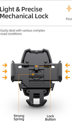 Joyroom Car Mount for Phone with Adjustable Hooks Black