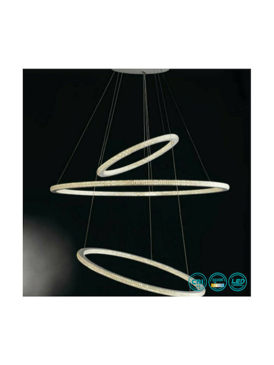 Fan Europe LED Deckenleuchte Weiß LED mit Warmweißem Licht 80cm