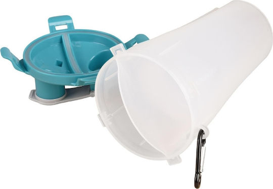 Flamingo Trinka Plastic Bottle Food & Water for Dog in White Color