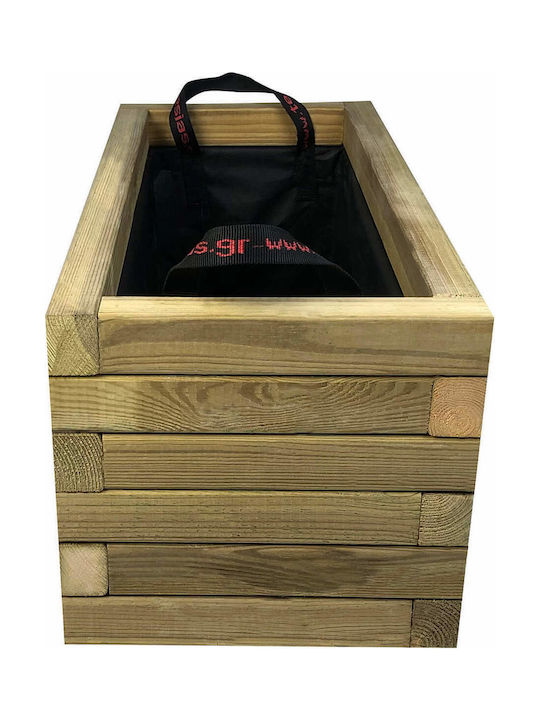 Tesias Planter Box Lemn Bej 30x70x32cm.