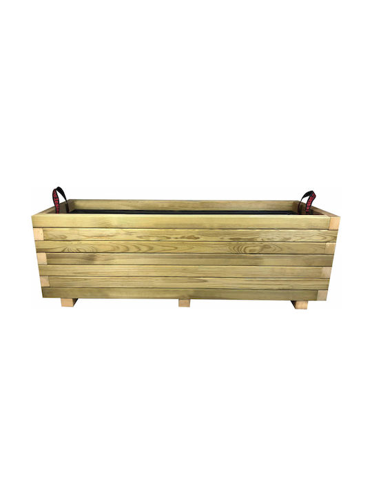 Tesias Blumenkasten Hölzernes Beige 40x110x36cm.