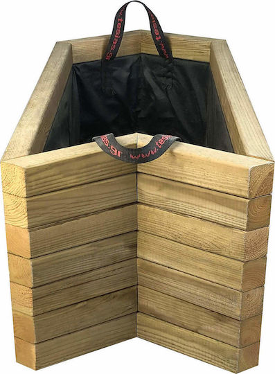 Tesias Ζαρντινιέρα Ξύλινη Μπεζ 36x78x36εκ.