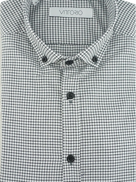 Vittorio Artist Cotton Shirt Gray