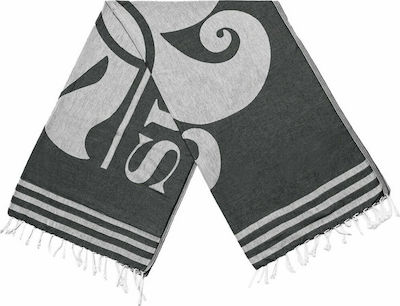 Sundek Key Beach Towel Pareo Black 180x100cm.