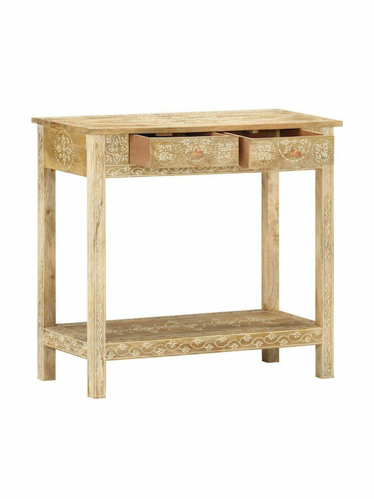 Solid Wood Console Table Mango Wood Mango Massif L80xW35xH74cm
