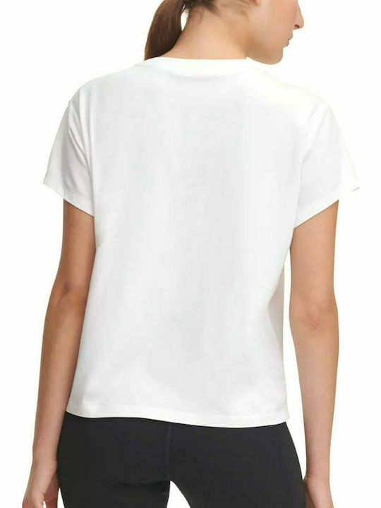 DKNY Damen Sportlich T-shirt Weiß