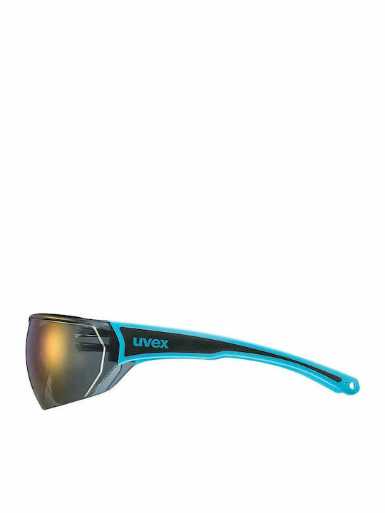 Uvex Sportstyle 204 Men's Sunglasses with Blue Plastic Frame and Blue Lens S5305254416