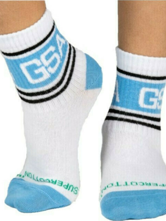 GSA Boys 3 Pack Knee-High Sport Socks White