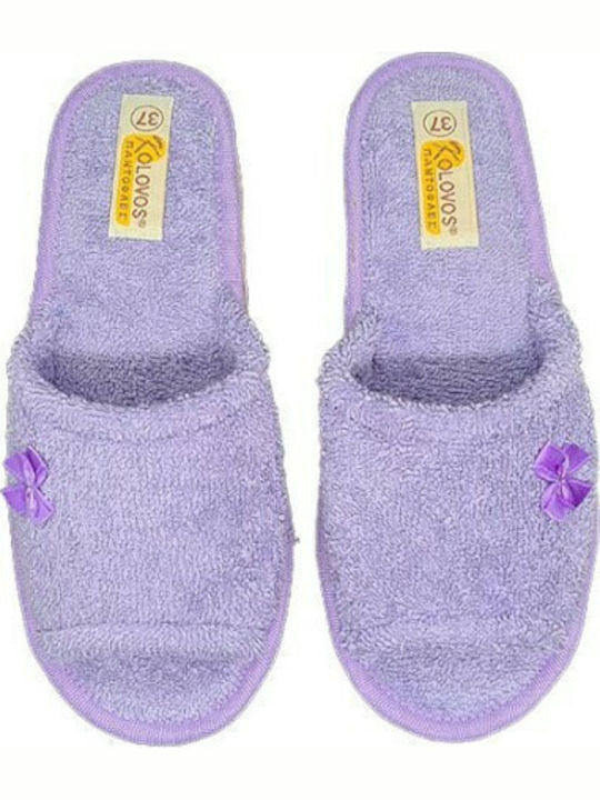 Terry Winter Women's Slippers Purple
