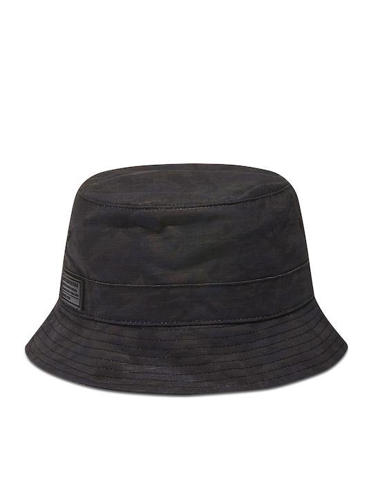 Superdry Nathan Camo Υφασμάτινo Ανδρικό Καπέλο Στυλ Bucket Μαύρο