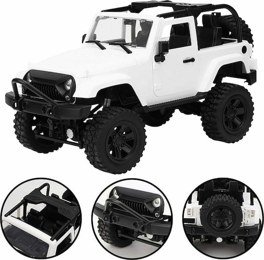 FC Model Off Road τύπου Jeep Wrangler 1/14 (4WD) Τηλεκατευθυνόμενο Αυτοκίνητο Crawler 4WD Λευκό