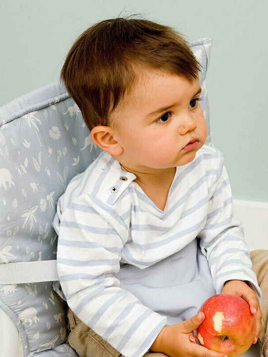 Baby to Love Καθισματάκι Φαγητού Υφασμάτινο για Καρέκλα Hearts Green Tropic