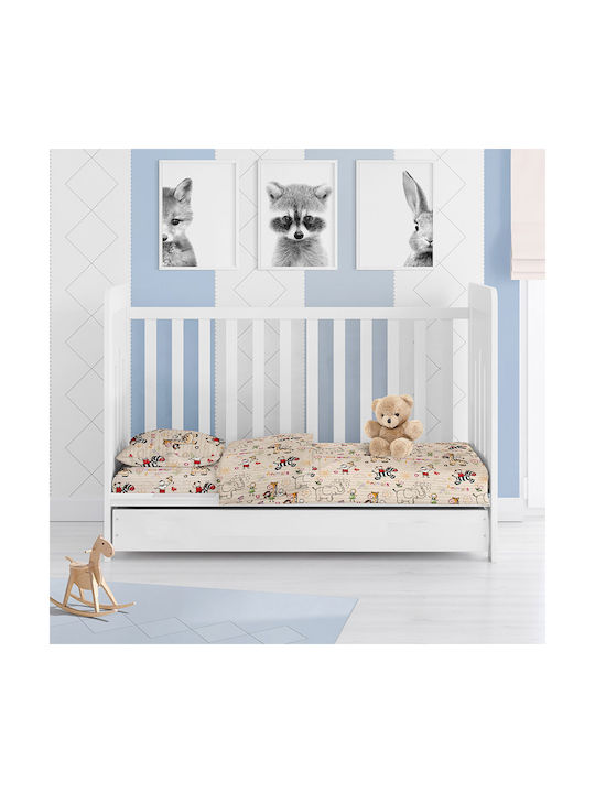 Dimcol Baby Duvet Cover Africa 145 Beige 120x160cm