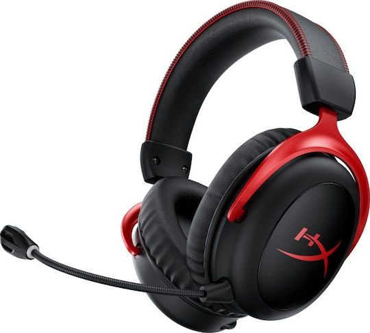 HyperX Cloud II Wireless Over Ear Gaming Headset με σύνδεση USB Κόκκινο