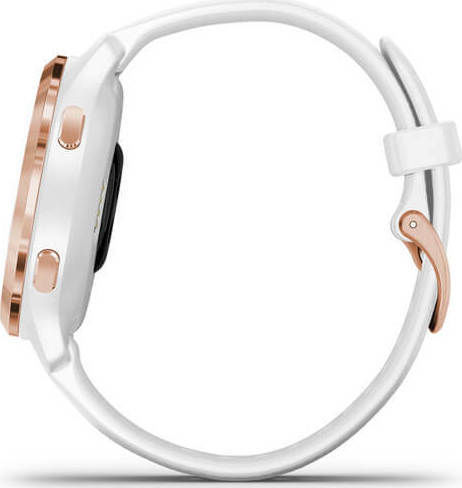 Garmin Venu 2S Edelstahl 40mm Wasserdicht Smartwatch mit Pulsmesser (Rose Gold / White)