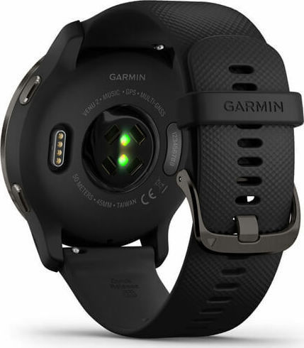 Garmin Venu 2 Oțel inoxidabil 45mm Rezistent la apă Smartwatch (Ardezie / Negru)