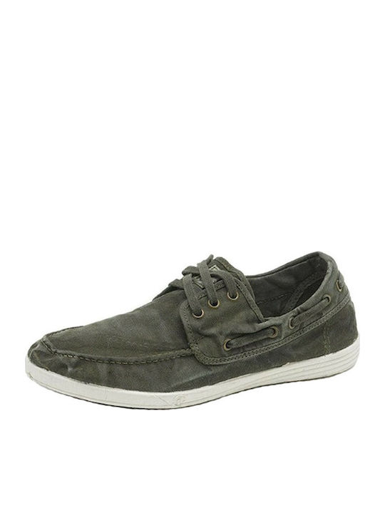 303E-622 Ανδρικά Boat Shoes σε Πράσινο Χρώμα