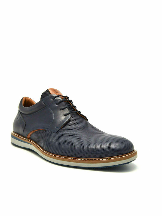 Damiani Men's Anatomic Leather Casual Shoes Blue