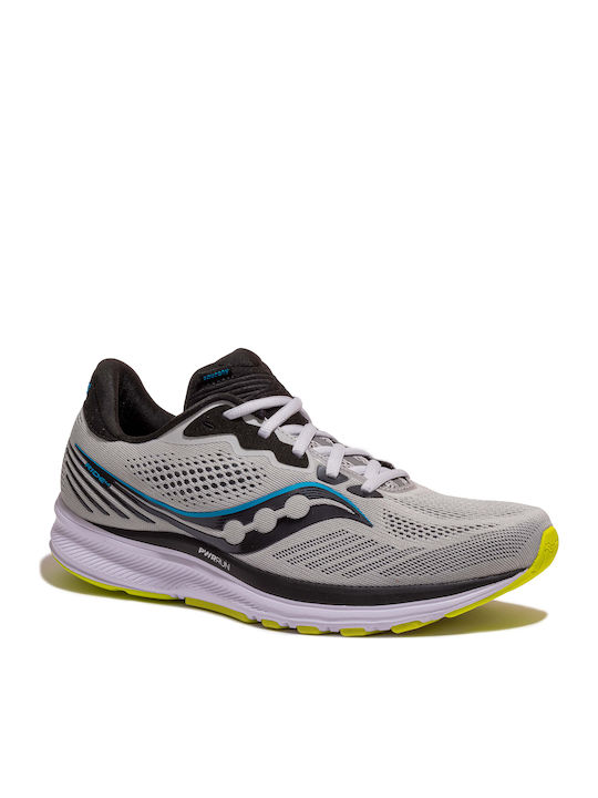 Saucony Ride 14 Men's Running Sport Shoes Gray