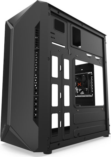 Krux Astro Cube Gaming Middle Tower Carcasă Calculator cu Fereastră Laterală Negru