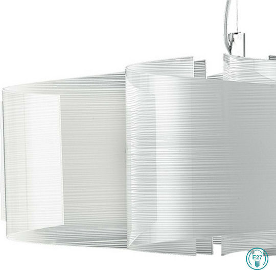 Fan Europe Joyce-S6 Hängelampe Silber 120x60x25cm Fan Europe Joyce-S6 Hängelampe Silber 120x60x25cm