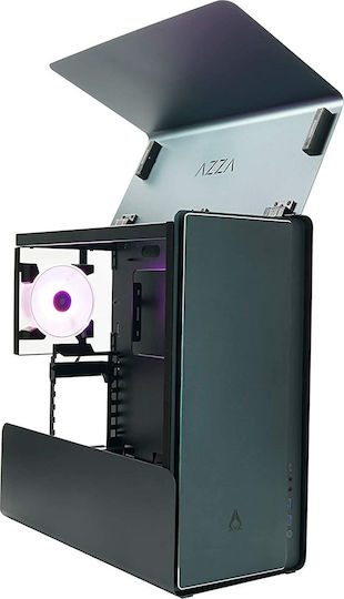Azza Cast Gaming Midi Tower Computer Case with Side Window Black