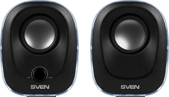 Sven 330 Ηχεία Υπολογιστή 2.0 με Ισχύ 2.5W Μαύρα