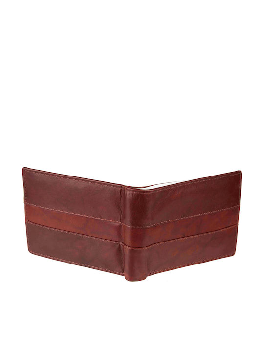 AN Leather Men's Wallet Classic Burgundy
