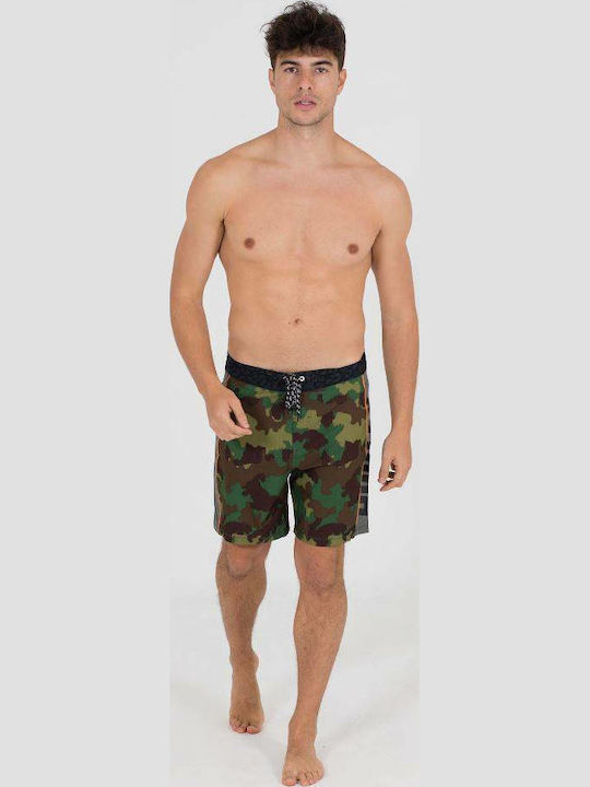 Phantom Fastlane Woodland Ανδρικό Μαγιό Βερμούδα Χακί Camo