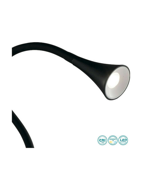 Fan Europe LEDT-Newton-Black LED Φωτιστικό με Εύκαμπτο Βραχίονα