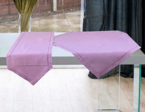Linea Home Checkered Tablecloth Ivy 3688A Lilac 140x140cm
