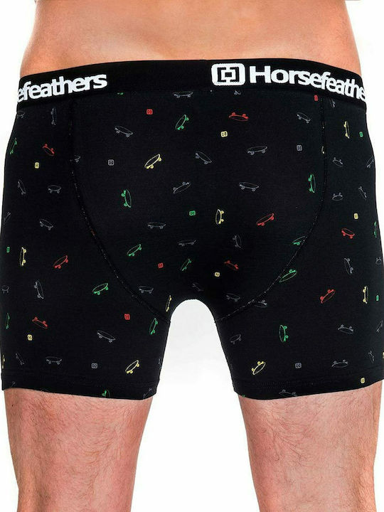 Horsefeathers Sidney Rasta Men's Boxer Black with Patterns