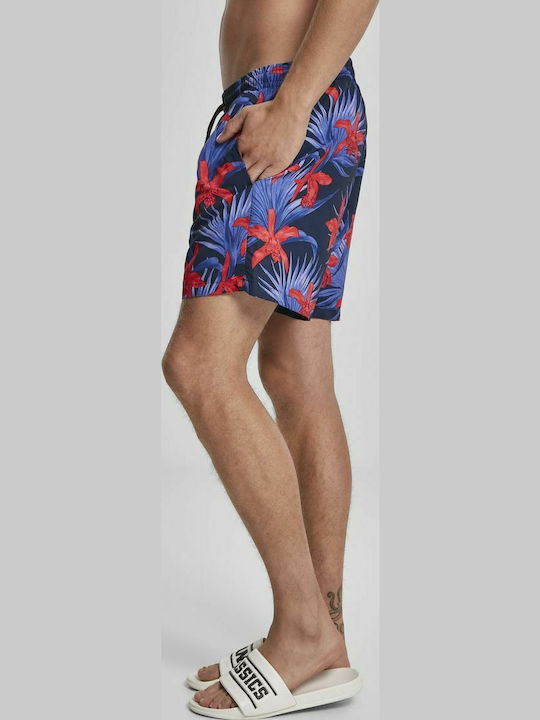 Ανδρικό Μαγιό Σορτς Blue / Red Floral