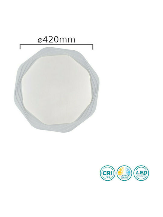 Fan Europe Daisy-PL42 Ceiling Mount Light 42cm White with Integrated LED