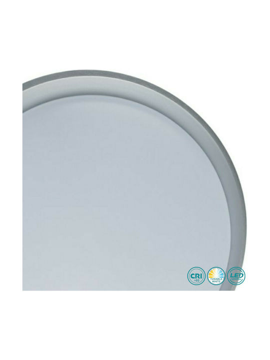 Fan Europe Roswell-PL50 SIL Modern Plastic Ceiling Light with Integrated LED 50pcs Silver I-ROSWELL-PL50 SIL