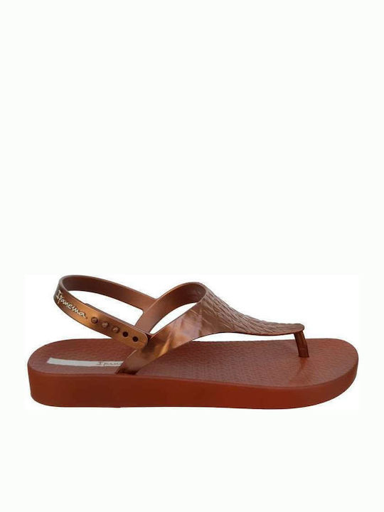 Ipanema Caiman Frauen Flip Flops in Braun Farbe