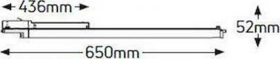 Geyer Commercial Linear LED Ceiling Light 16W Natural White IP20 L65xD5.2xH5.2cm