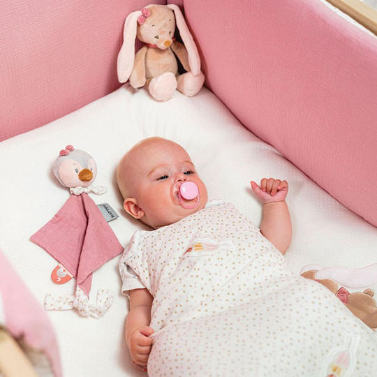 Nattou Șervețel pentru bebeluși Sasha & Pauline Mini Sasha Pink