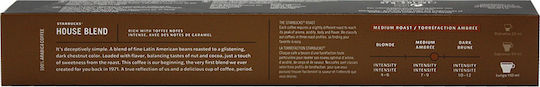 Starbucks Capsules Espresso House Blend Compatible with Machine Nespresso 10caps,tobolek