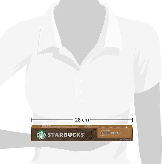 Starbucks Capsules Espresso House Blend Compatible with Machine Nespresso 10caps,tobolek