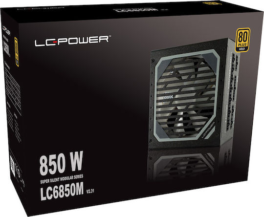 LC-Power LC6850M rev. 2.31 850W Μαύρο Τροφοδοτικό Υπολογιστή Full Modular 80 Plus Gold